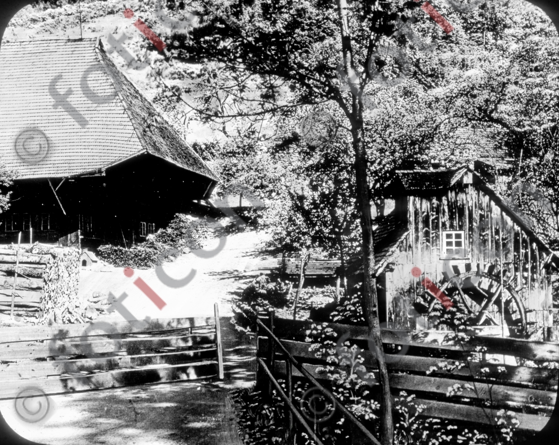 Wassermühle | Water Mill  - Foto foticon-simon-127-009-sw.jpg | foticon.de - Bilddatenbank für Motive aus Geschichte und Kultur